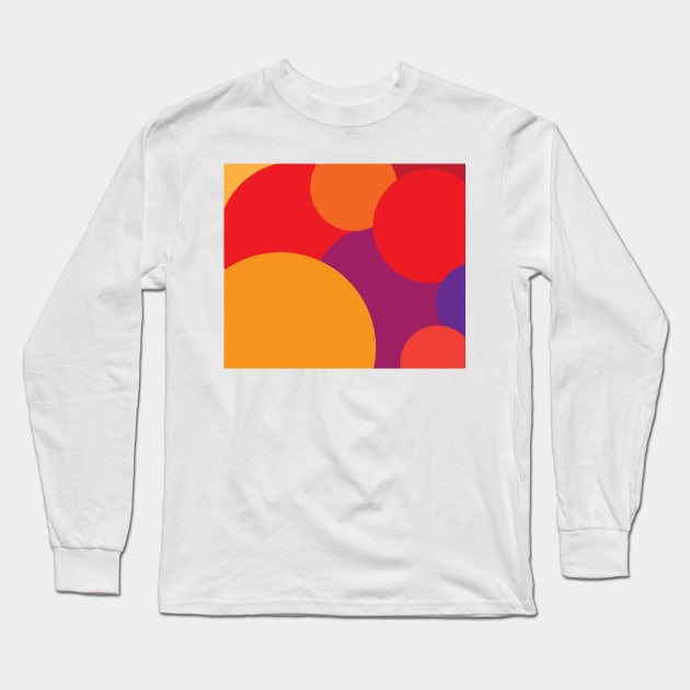 Circle pattern Long Sleeve T-Shirt by Cathalo